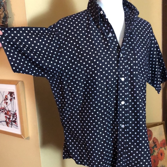 Vintage DINO Size Large Polka-Dot Made in USA 100% Cotton SUPER SOFT Classic - Picture 11 of 12